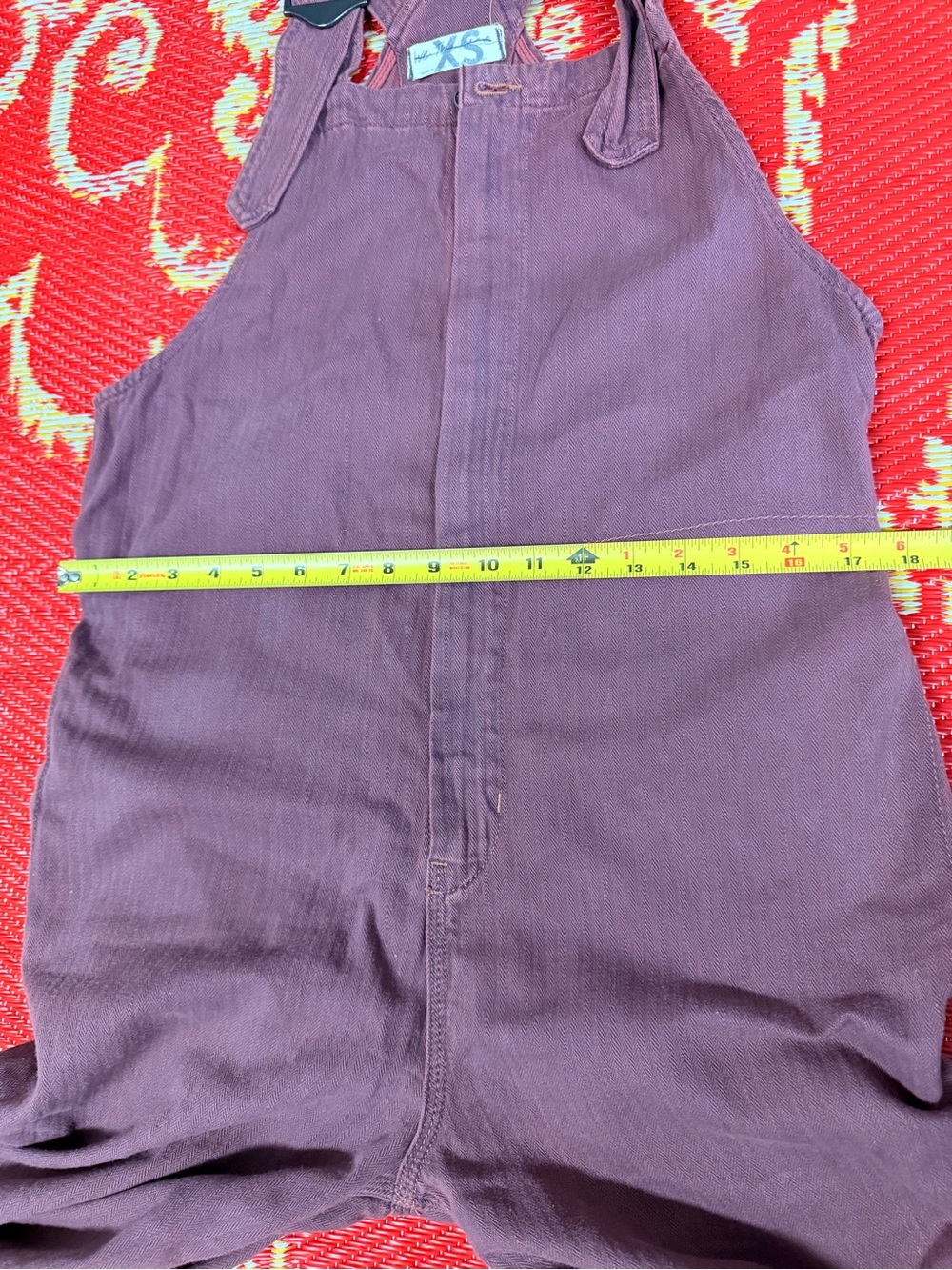 We The Free Sz XS Dusty Rose Overalls with Metal Buckles Cotton Blend - Picture 10 of 14